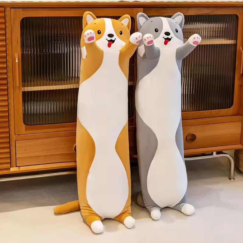 TechMax Solution The Orange Long Dog Plush Pillow - A Snuggly Birthday Surprise Perfect for Cuddling, Decorating, or Just Lounging Around. - Image 5