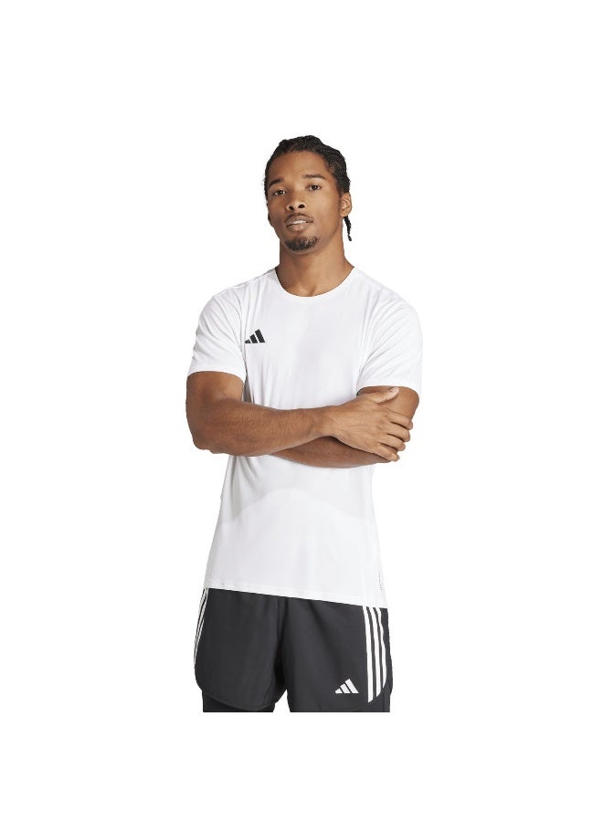 Adidas Adizero E Tee White Running T-Shirts For Men XS - Image 3