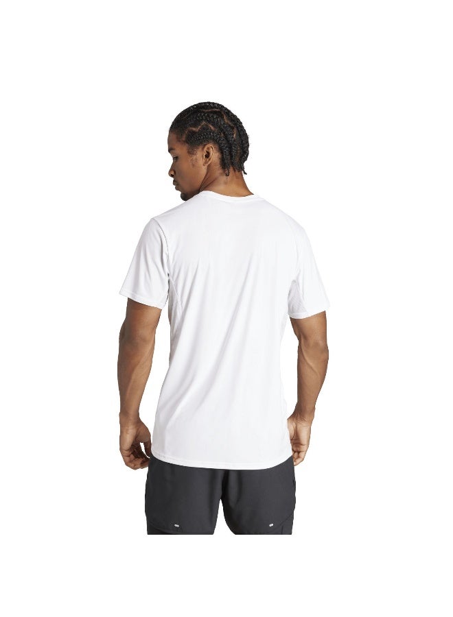 Adidas Adizero E Tee White Running T-Shirts For Men XS - Image 4
