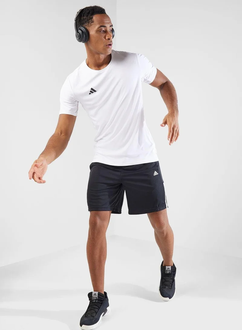 adidas أديداس تي شيرت أبيض للجري للرجال مقاس