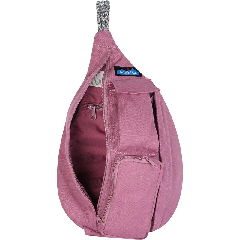 KAVU Mini Rope Bag Cotton Crossbody Sling - Cactus Flower - Image 5