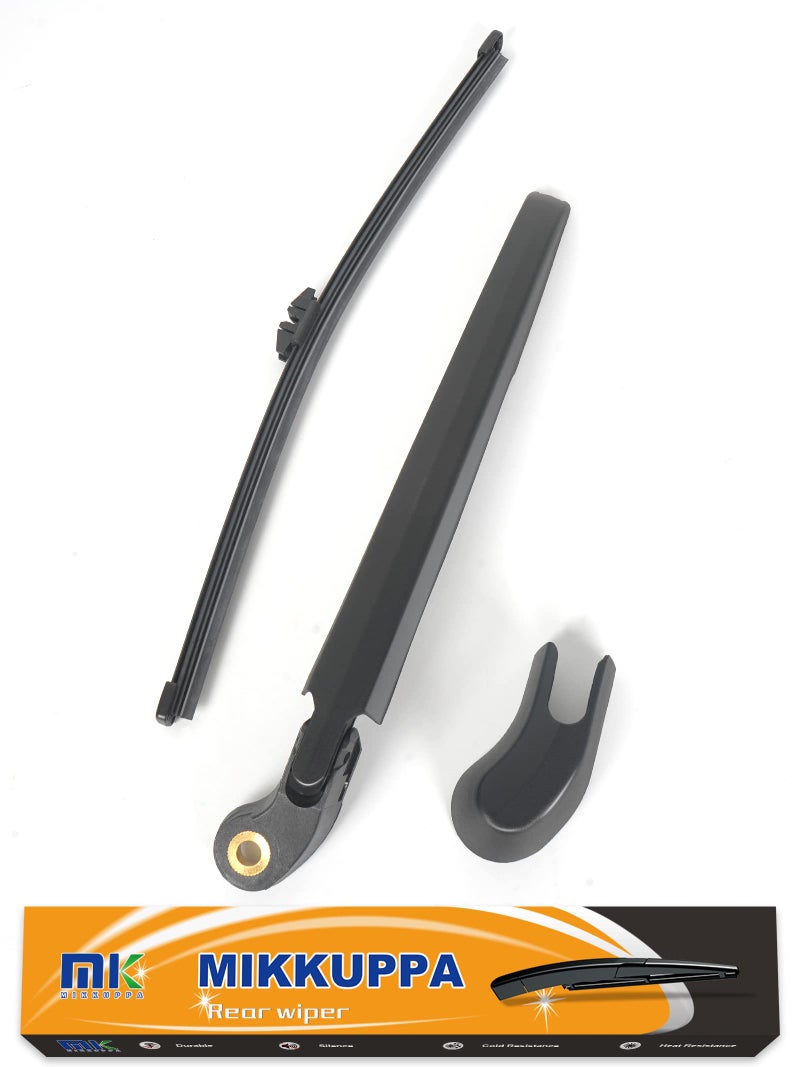 MIKKUPPA Rear Wiper Arm Blade Assembly, for 2011-2017 BMW X3 F25 - MIKKUPPA Back Windshield Wiper Replacement - All Season Natural Rubber Cleaning Window - Image 1