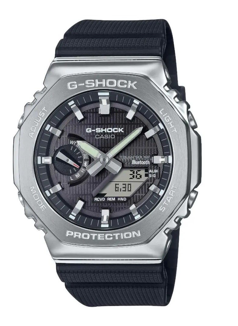 CASIO G-SHOCK Men's Watch Smartphone Link Analog-Digital Metal Tough Solar - GBM-2100-1ADR  - Image 1