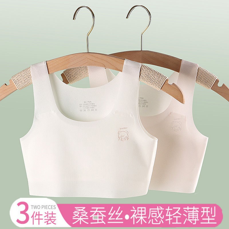 Girls' Underwear Girls' Development Period Vest Summer Thin Anti-Bump Primary School Children Junior High School Students Student Bra - Image 3