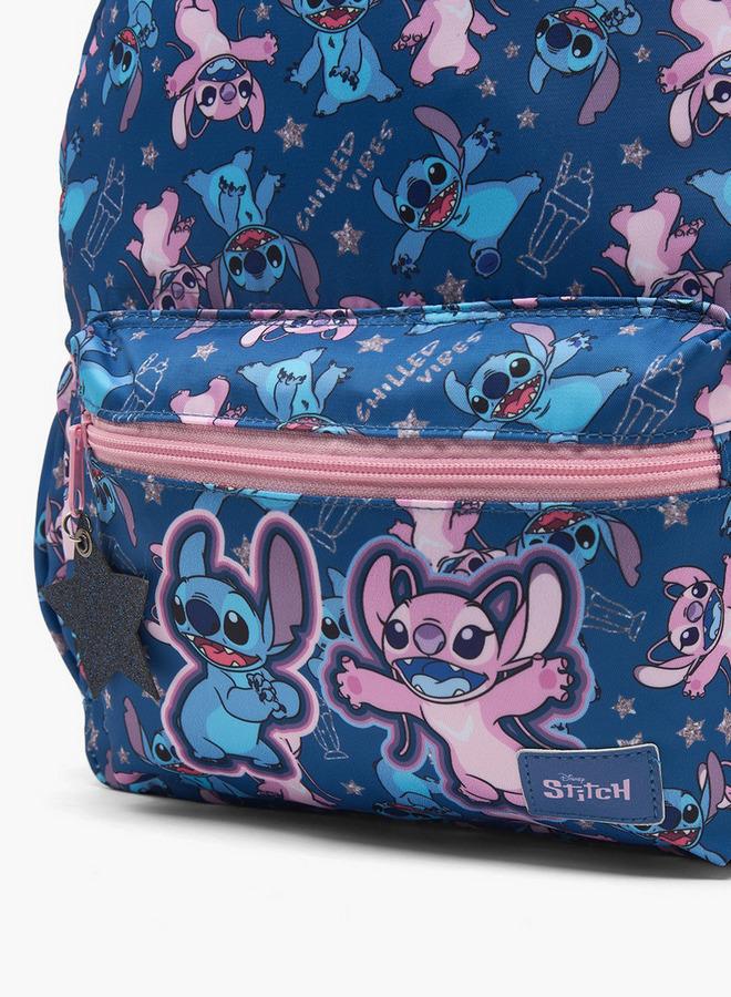 Disney Stitch Print Backpack For Girls 13+ Years With Padded Strap - Image 3