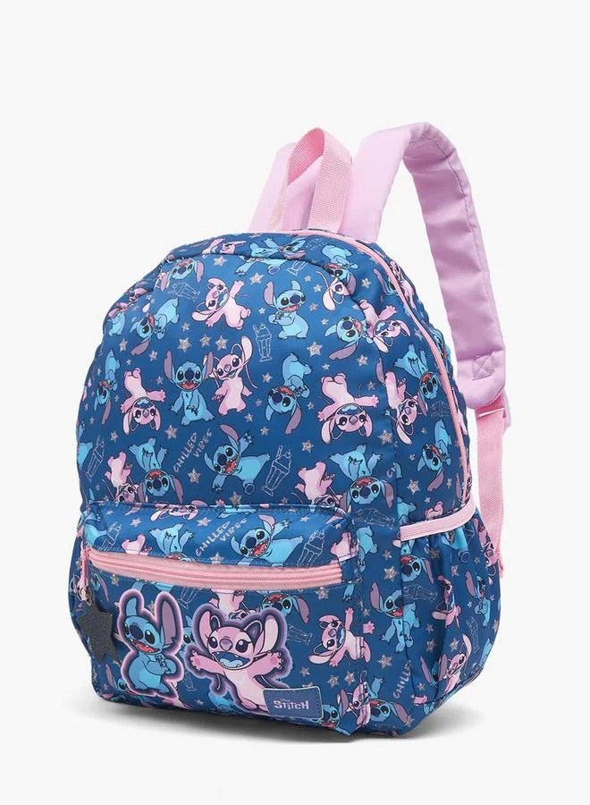 Disney BLUE Stitch Print Backpack For Girls 13+ Years With Padded Strap for Women | Best Price UAE
