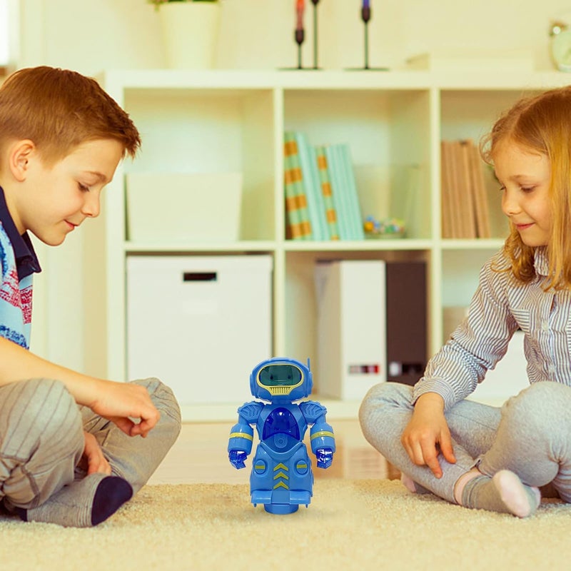 klarako Dance Robot Toy, Electric Universal Singing Dancing LED Light Robot, Music Interactive Robot Toy with Music and Colorful Lights, Best Birthday/Christmas Gifts for Kids 3+ Years Old (Blue) - Image 2