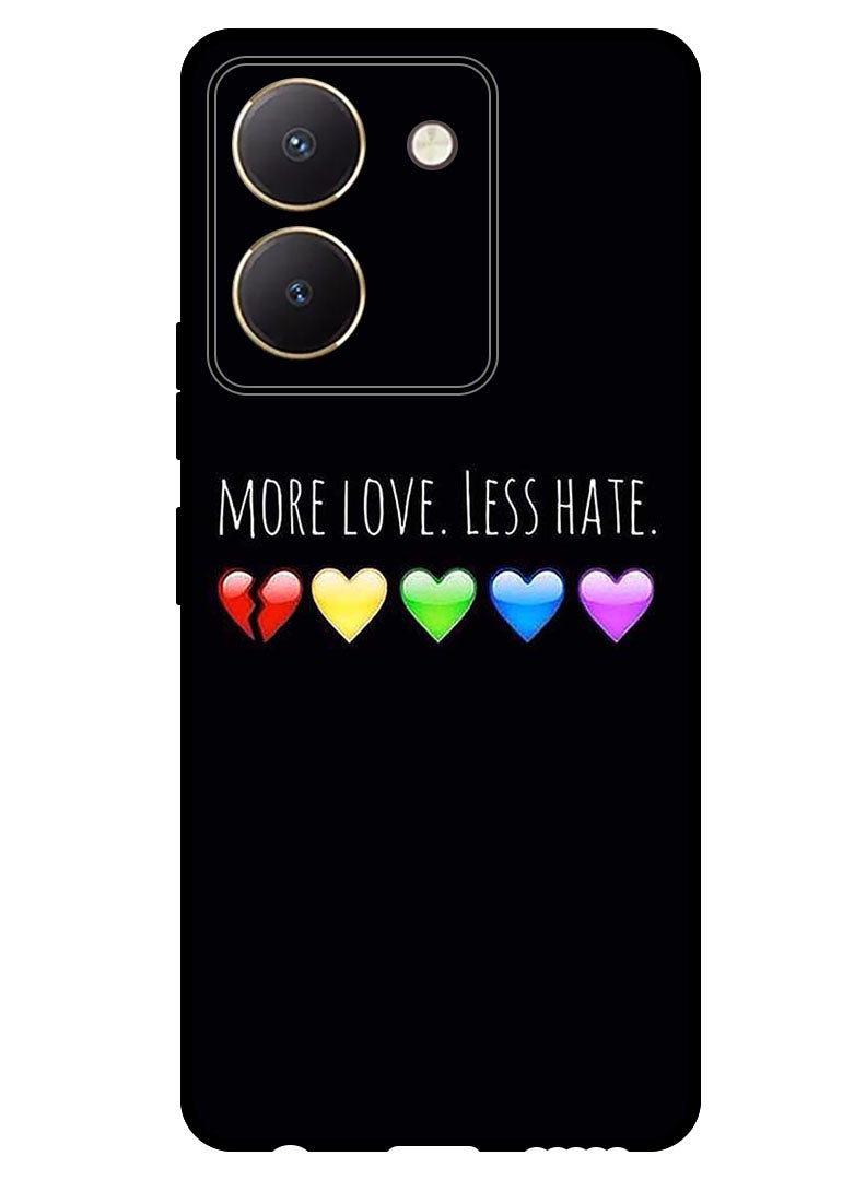 Theodor Protective Case Anti Scratch Shock Proof Bumper Cover For Vivo Y27s More Love Less Hate  - Image 1
