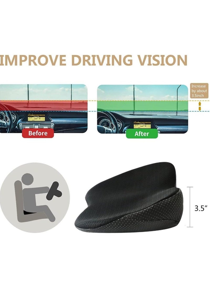KYD - Car Seat Cushion - Memory Foam Car Seat Pad - Sciatica & Lower Back Pain Relief - Car Seat Cushions for Driving - Road Trip Essentials for Drivers - Image 1