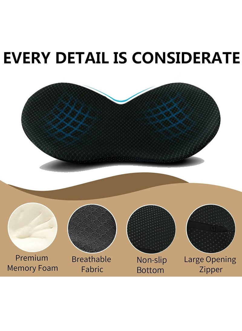 KYD - Car Seat Cushion - Memory Foam Car Seat Pad - Sciatica & Lower Back Pain Relief - Car Seat Cushions for Driving - Road Trip Essentials for Drivers - Image 1
