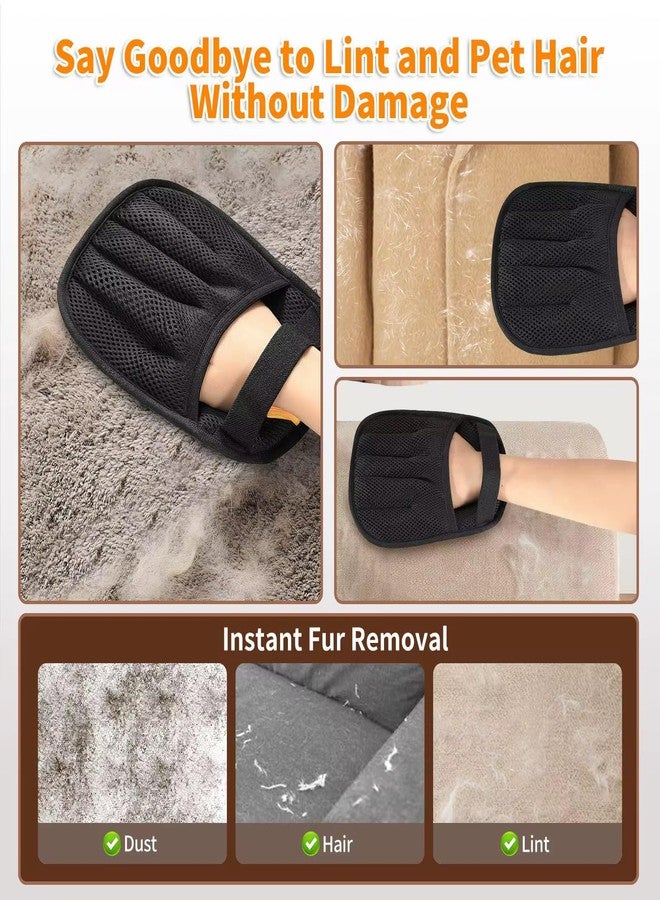 Pet Hair Removal Glove - Reusable Electrostatic Dog & Cat Hair Remover for Couch, Furniture, Carpet, Car Seats, Laundry & Clothing | Pet Grooming Mitt - Image 2