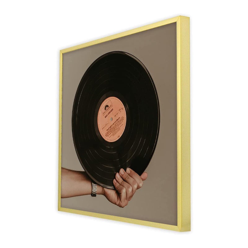 Golden State Art, 12.5x12.5 Aluminum Music Album Frame, Metal Vinyl Record Frames for Lp Cover, Acrylic Front, Wall Hook for Wall Art Decor, 1 Pack - Image 4