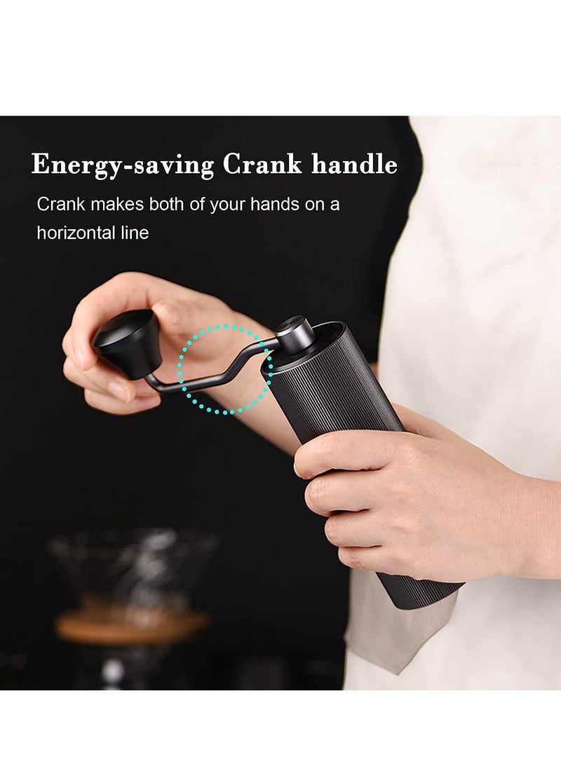 EqiEch - Manual Coffee Grinder With 30-Gear Adjustable Setting,CNC Stainless Steel Tapered Burr And Dual Bearing Positioning For All Coarseness From Espresso To French Press - Image 1