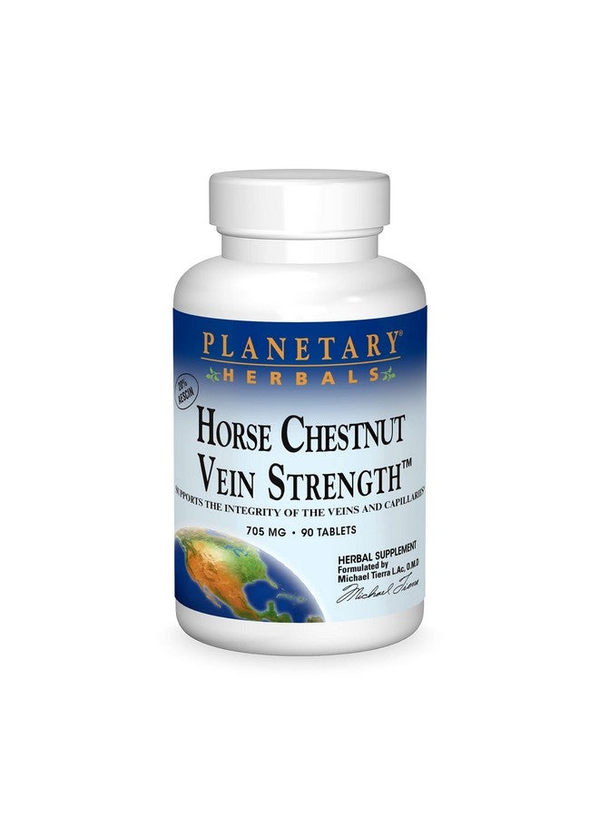 Planetary Herbals Horse Chestnut Vein Strength 705mg, Supports The Integrity Of The Veins And Capillaries 90 capsules - Image 1