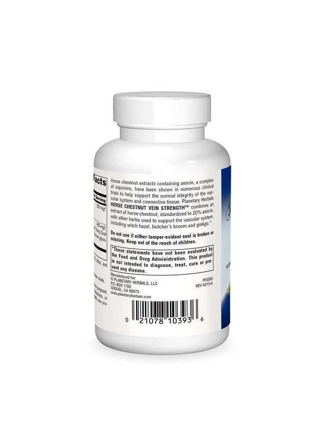Planetary Herbals Horse Chestnut Vein Strength 705mg, Supports The Integrity Of The Veins And Capillaries 90 capsules - Image 2