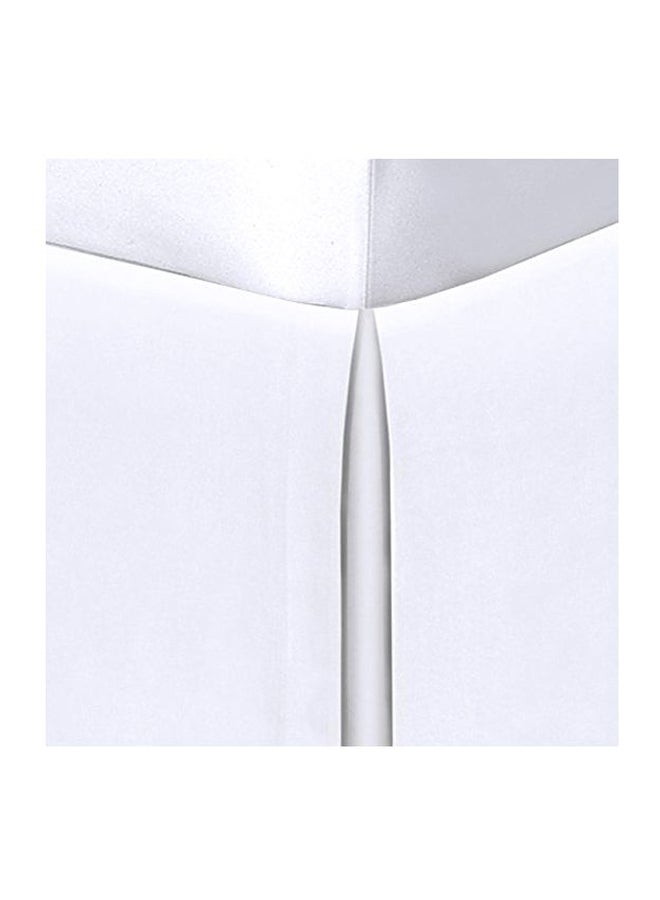 Spacemaker Space Maker Extra-Long 21" Drop Length Bed Skirt, Queen, White - Image 4