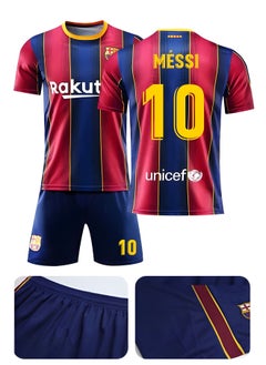 GROIC Messi Barcelona Jersey #10 Soccer T Shirt and Shorts,Football Jersey for Adults,Football Suits,Soccer Socks,Football Jersey Set  - Image 4
