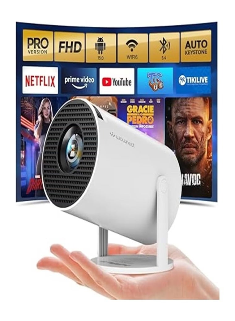 جهاز عرض 4K عالي الجودة، سهل الحمل والتنقل في المنزل أو خارجه، نظام أندرويد 11، واي فاي، متوافق مع جميع أجهزة التلفزيون، مدخل HDMI ومنفذ USB متوفر، يعمل مع أجهزة بلاي ستيشن وأبل وأندرويد - Image 1