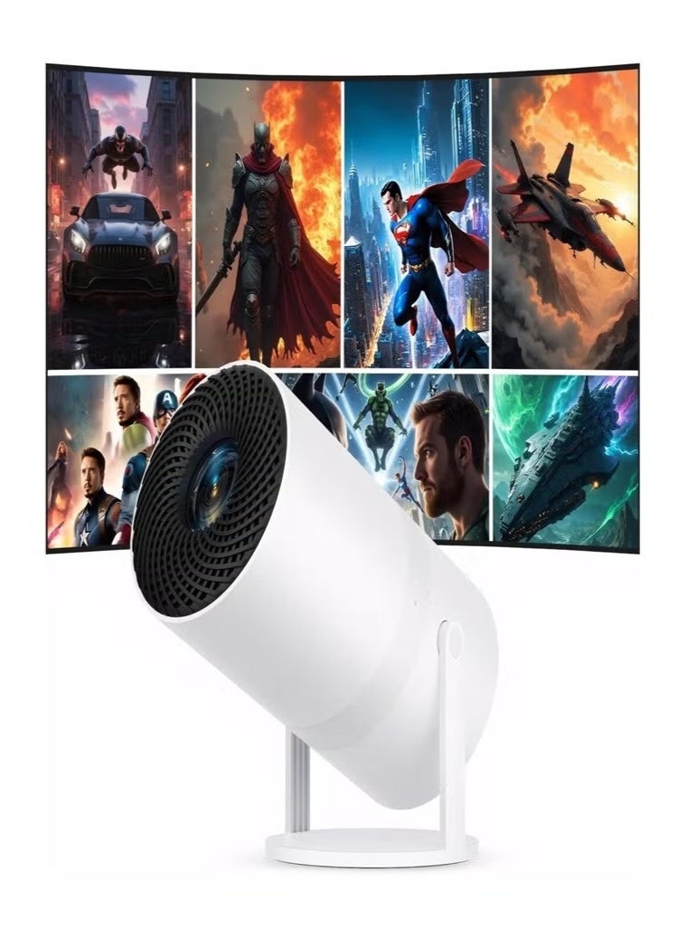 جهاز عرض 4K عالي الجودة، سهل الحمل والتنقل في المنزل أو خارجه، نظام أندرويد 11، واي فاي، متوافق مع جميع أجهزة التلفزيون، مدخل HDMI ومنفذ USB متوفر، يعمل مع أجهزة بلاي ستيشن وأبل وأندرويد - Image 3
