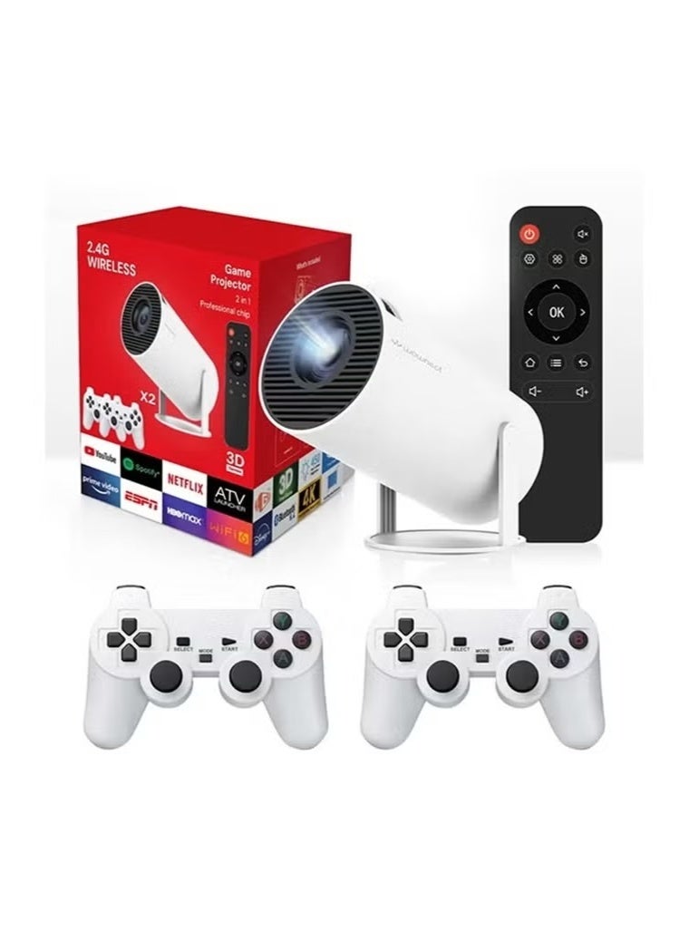 جهاز عرض 4K عالي الجودة، سهل الحمل والتنقل في المنزل أو خارجه، نظام أندرويد 11، واي فاي، متوافق مع جميع أجهزة التلفزيون، مدخل HDMI ومنفذ USB متوفر، يعمل مع أجهزة بلاي ستيشن وأبل وأندرويد - Image 4