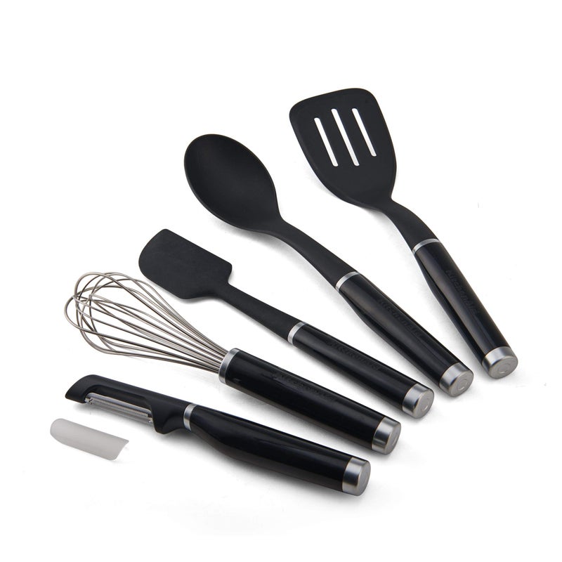 KitchenAid مجموعة أدوات وأجهزة كيتشن إيد الكلاسيكية، 15 قطعة، أسود - Image 3