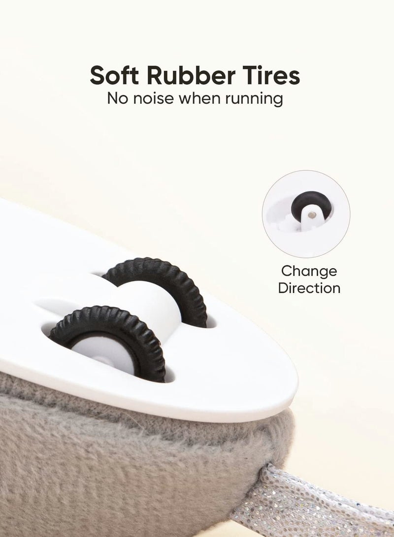 SYOSI Interactive Cat Toy, Toys for Indoor Cats Cat Feather Toys Automatic Cat Toy Cat Mouse Toy with Feather Tail Kitty Toys with USB Charging - Image 5