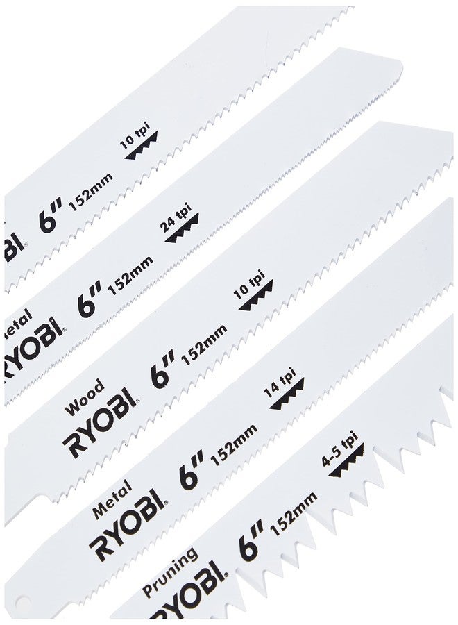 Ryobi RAK06RB Reciprocating Saw Blade Set, 6 Piece - Image 3