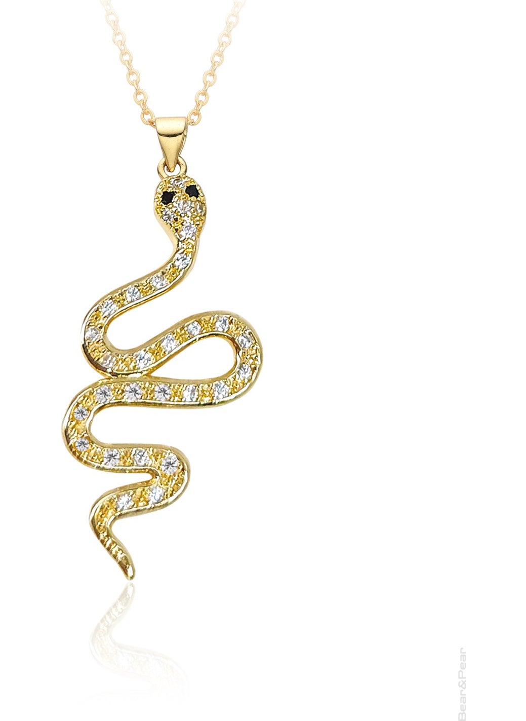 Zircon Stone Snake Gold Necklace - pzsku/Z4519F20F9FD9BDC01590Z/45/_/1730621710/20d91140-30af-43d7-90a8-62d704f5916f