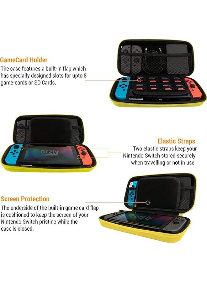 عام تتوافق حقيبة الحمل مع Nintendo Switch ووحدة التحكم Switch OLED الجديدة - حقيبة سفر محمولة مع ملحقات وجيب للألعاب - Image 3