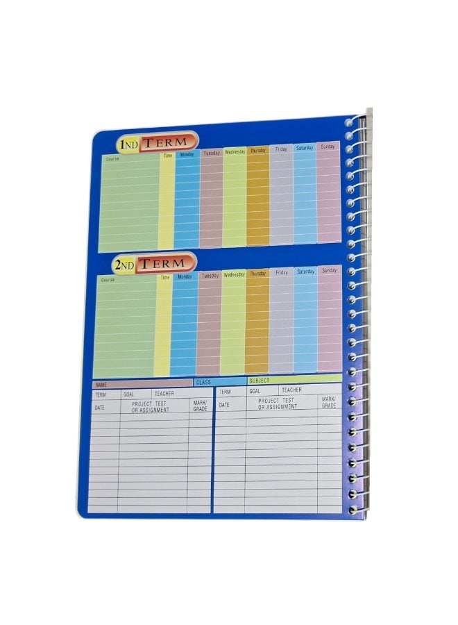 1 Divided Notebook With a Durable Plastic Cover – 80 Sheets With Internal Pockets and Measuring 17.6 X 24.2 CM - Image 2