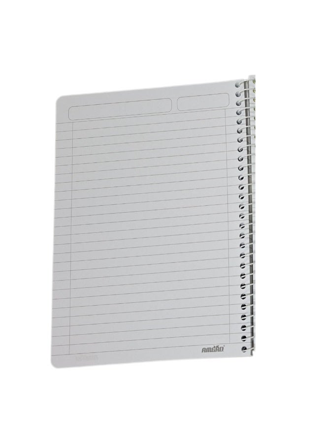 1 Divided Notebook With a Durable Plastic Cover – 80 Sheets With Internal Pockets and Measuring 17.6 X 24.2 CM - Image 3