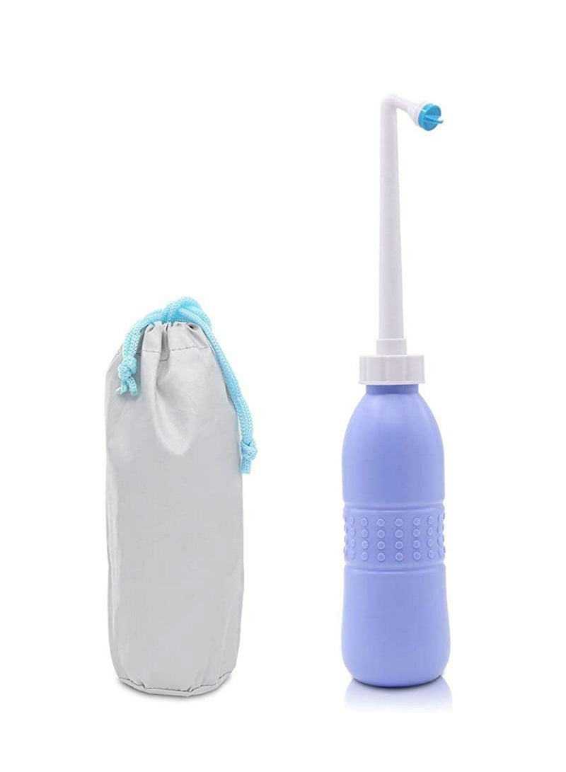 450ml Large Portable shattaf Bidet Bottle Handheld Travel Toilet shataf Hand Spray Seat WaterBlue, Type : BidetMaterial : Plastic  - Image 1