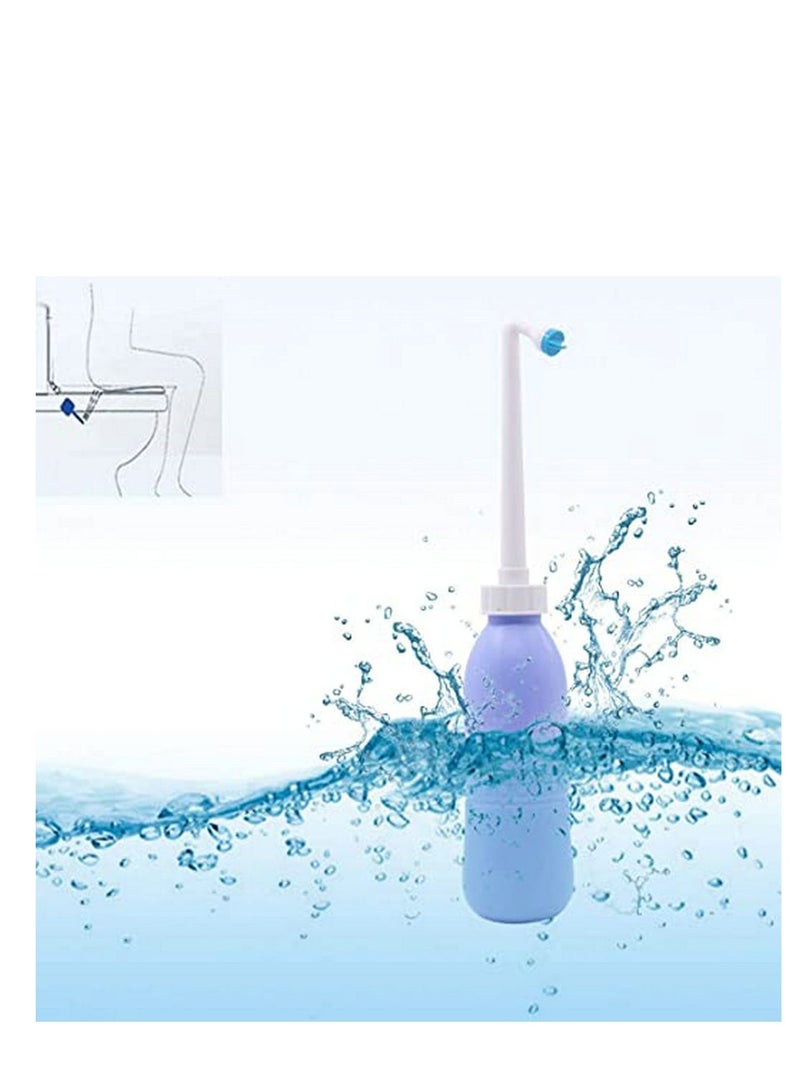 450ml Large Portable shattaf Bidet Bottle Handheld Travel Toilet shataf Hand Spray Seat WaterBlue, Type : BidetMaterial : Plastic  - Image 5