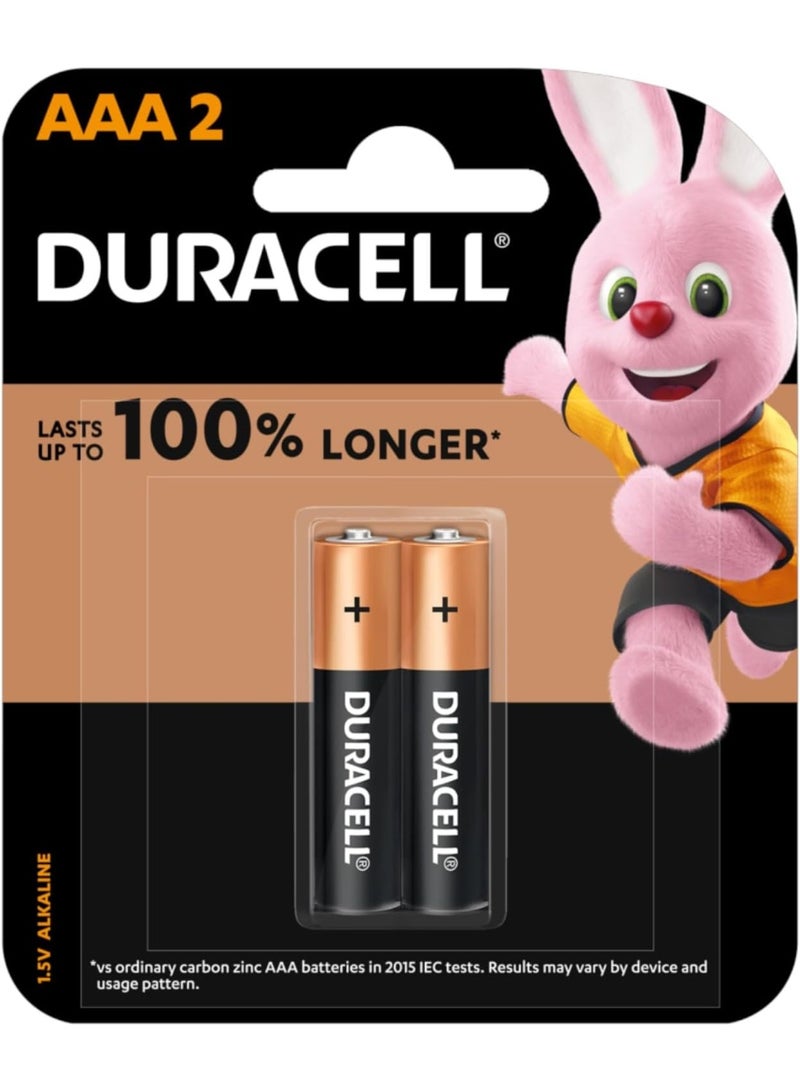 Duracell بطاريات دوراسيل AAA القلوية 1.5 فولت - عبوة من 2 - Image 1