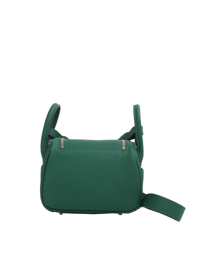 Jiulong Bag Women's Mini Lindi Bag Mini Doctor Bag New First Layer Cowhide Genuine Leather Women's Bag Handbag - Image 3