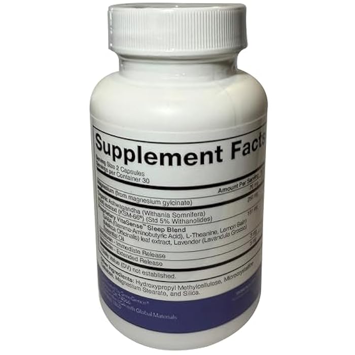 SeneGence VitaSense Sleep Supplement, 60 Capsules, Relaxation and Restful Sleep Support with Organic KSM-6 Ashwagandha, Melatonin, and Magnesium Glycinate - Image 2