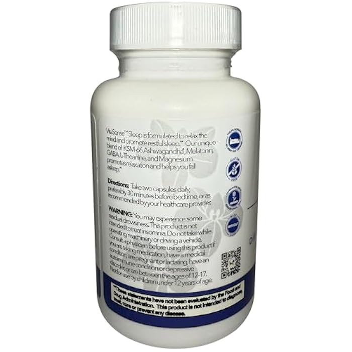 SeneGence VitaSense Sleep Supplement, 60 Capsules, Relaxation and Restful Sleep Support with Organic KSM-6 Ashwagandha, Melatonin, and Magnesium Glycinate - Image 4