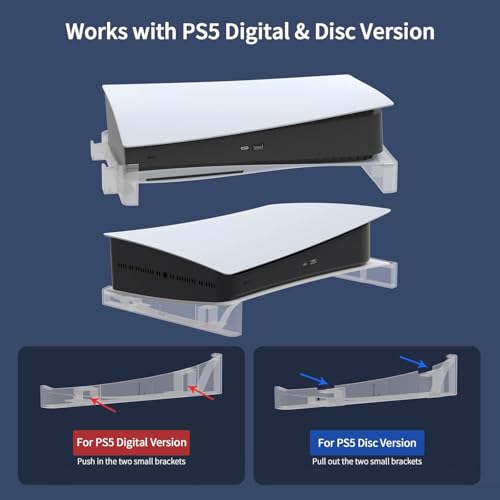 New World Horizontal Base Stand for PS5 DE/UHD Gaming Console for PS5 Fat Model - Image 5