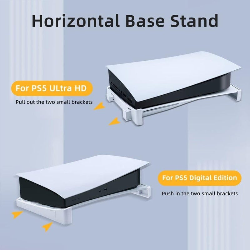 New World Horizontal Base Stand for PS5 DE/UHD Gaming Console for PS5 Fat Model - Image 4