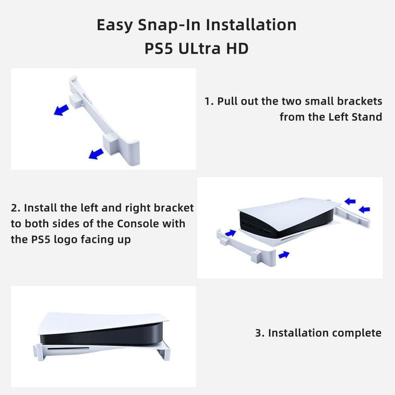 New World Horizontal Base Stand for PS5 DE/UHD Gaming Console for PS5 Fat Model - Image 3
