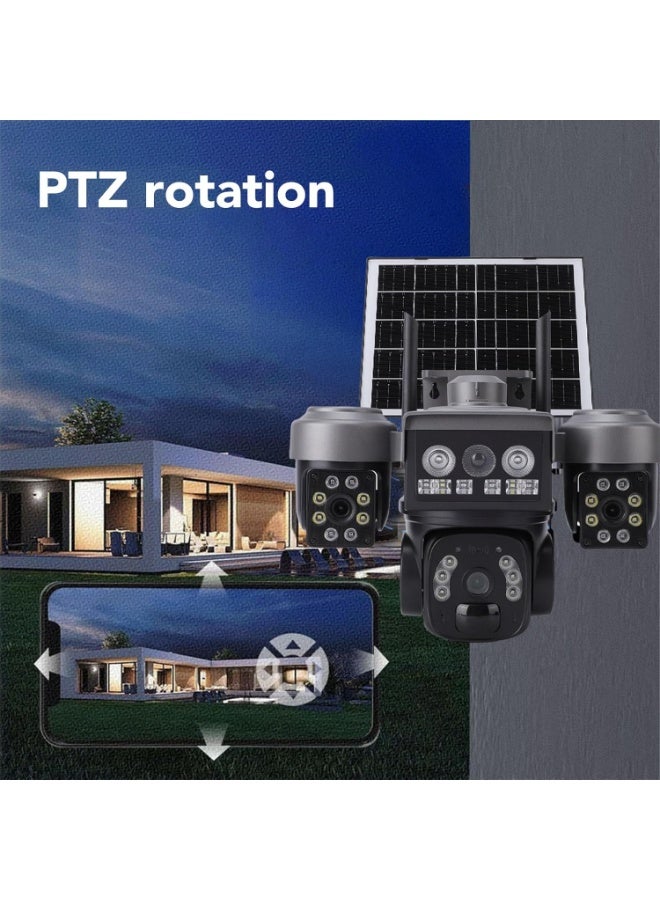 TIGER Wireless 4G Solar Outdoor PTZ Security Camera with Triple 2MP Lenses, 360° Full Color Night View, AI Motion Detecting and Tracking, 8000mAh Battery, Remote Mobile Control - Image 4