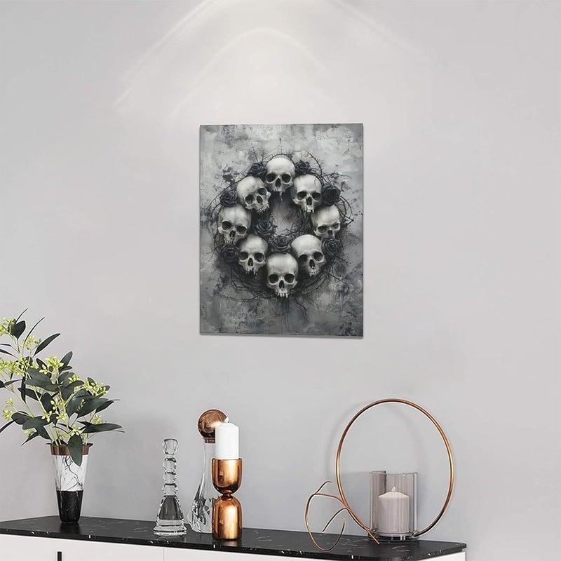 Fuzawet Skull Halloween Wall Art - Image 2