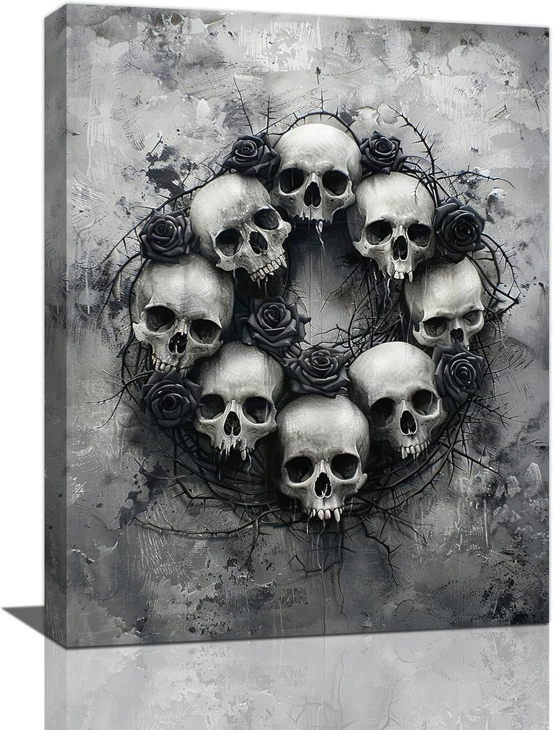 Fuzawet Skull Halloween Wall Art - Image 1