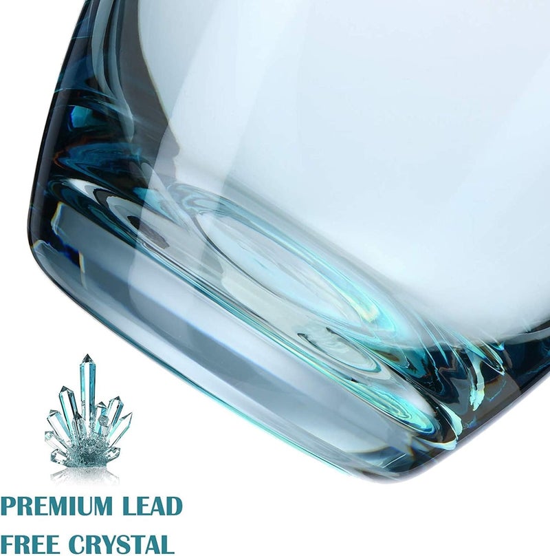 bellemax 300ML Blue Premium Juice Glasses Drinking Glasses,Highball Lead-Free Glasses,Tumblers for Water,Juice,Beer,Cocktail and Mixed Drinks - 6 Pieces,Transparent (BM-06) - Image 4