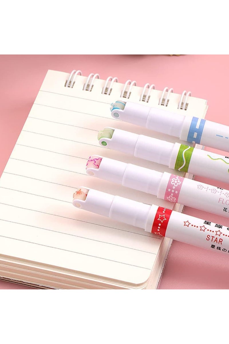 Generic A set of colorful highlighter pens for adults and children, ideal for drawing, sketching, and decorating notebooks and journals. Featuring a comfortable barrel design and bright colors, they are suitable for school, office, and creative use.  - Image 2
