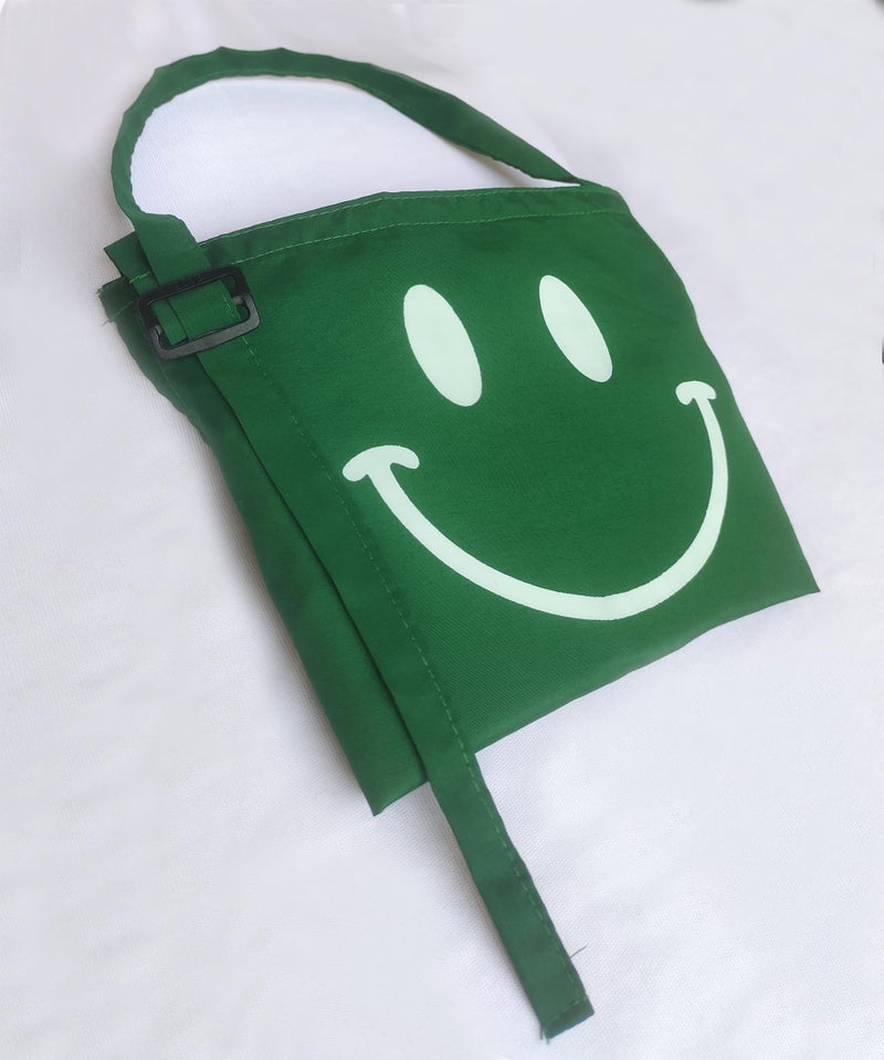 Switchon Polyester Waterproof Adjustable Kids Multi purpose Cooking Apron with a chef cap School Apron - for 3 years to 6.5 years Proudly made in india (Green) - Image 3