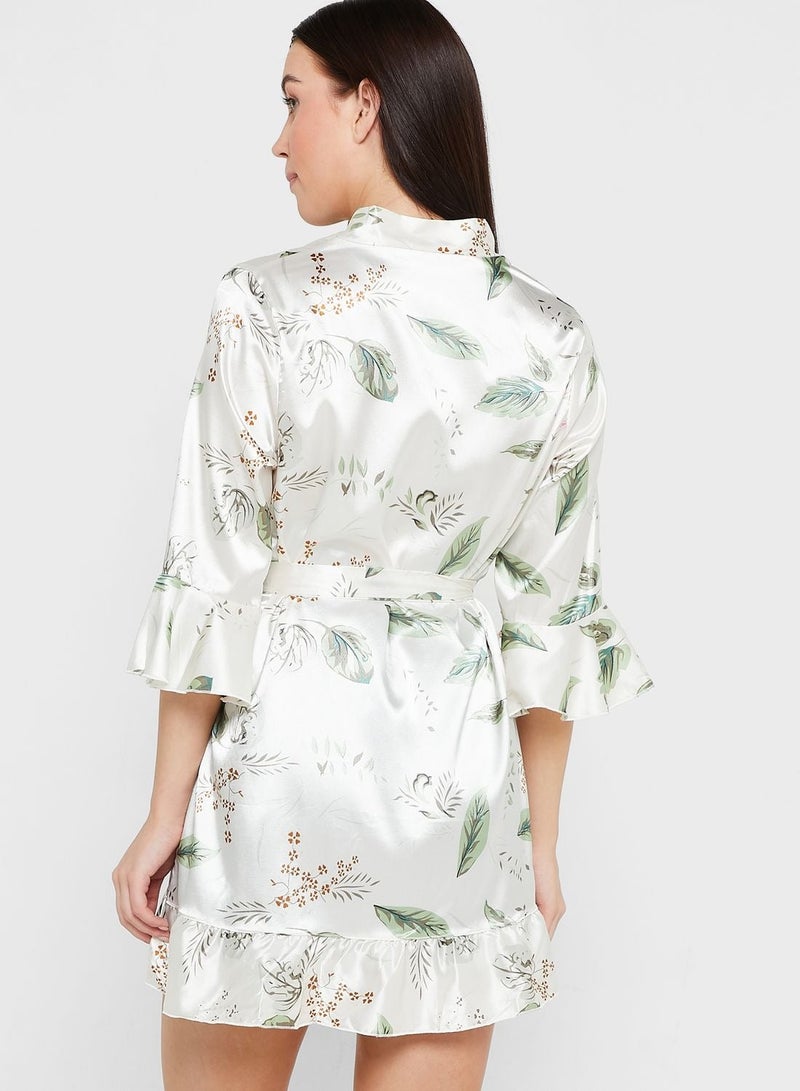 NIBEMINENT Printed Robe  - Image 2