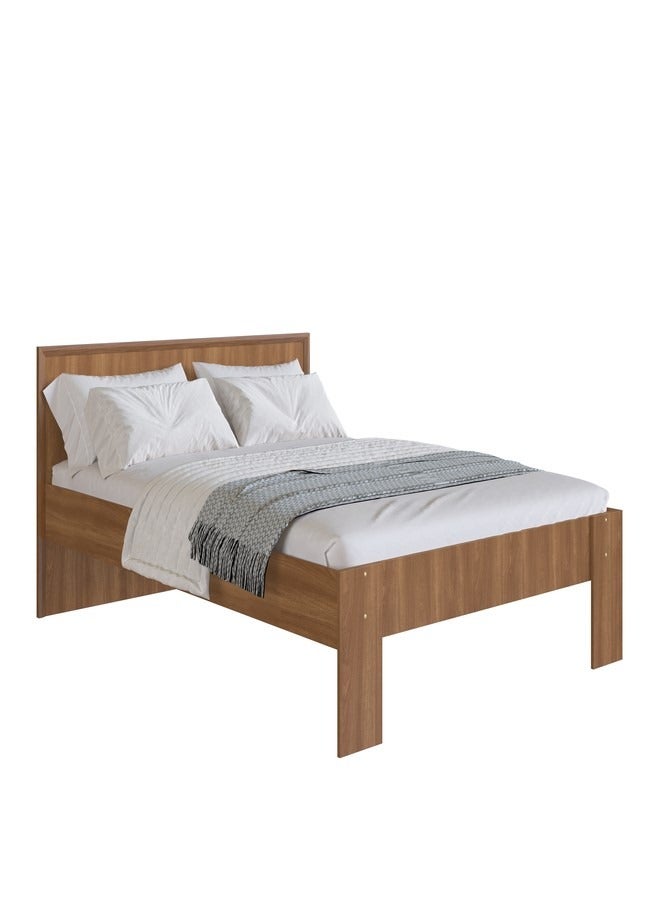 ART IN MOVEIS Double Bed walnut color 194.8x141.6x84.6cm  - Image 2