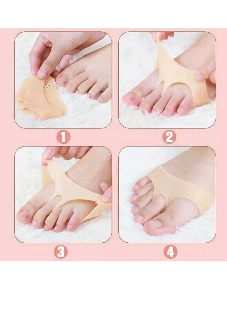 Metatarsal Pads, Ball of Foot Cushion (2 PCS) MATERIAL Forefoot Pads, Breathable & Soft Gel, for Diabetic Feet, Callus, Blisters, Forefoot Pain - Image 5