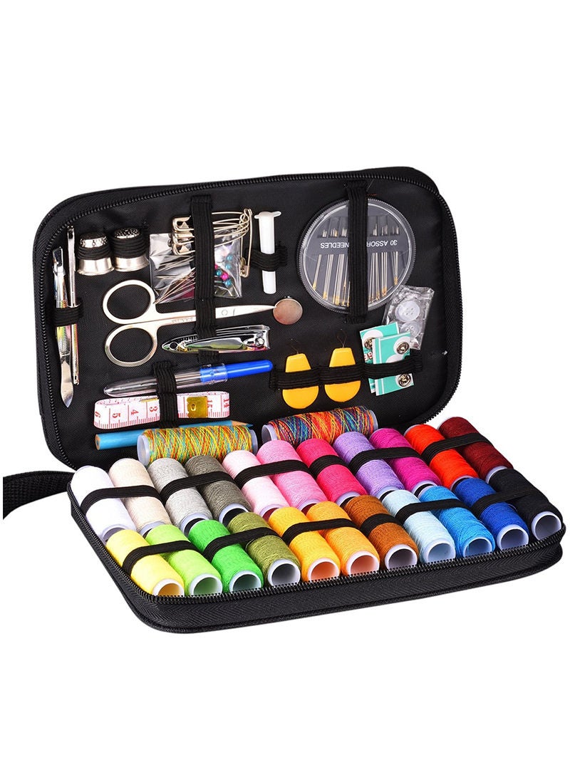 Kidle 24 Color Thread Travel 98 Piece Combination Sewing Set Needle and Thread Bag Portable - Image 1